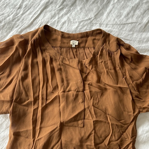 Wilfred Long Silk Tunic Blouse (X-Small) - Picture 2 of 4